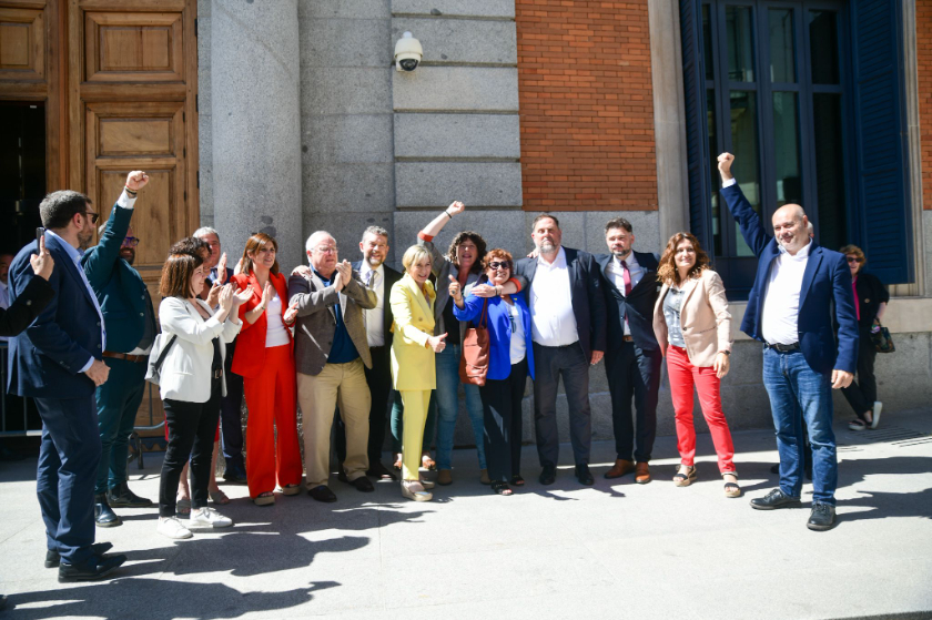 delegació d'Esquerra Republicana a Madrid per seguir ple amnistia 