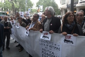   Esquerra Republicana participa a la protesta de Stop Mare Mortum pels immigrants morts al Mediterrani  