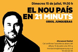   Esquerra Republicana organitza conferències d'Oriol Junqueras i Marta Rovira per explicar el #noupaís  