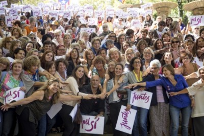   Forcadell: 'La millor manera de reivindicar els drets de les dones és assolint la independència amb Junts pel Sí '  
