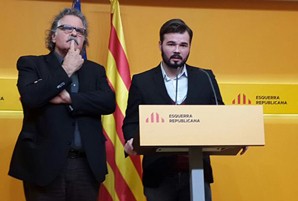   Gabriel Rufián i Joan Tardà demanen calma i que no hi hagi soroll perquè l'acord arribarà  