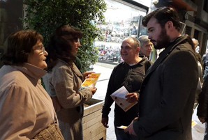   Rufián i Tardà es comprometen amb els veïns del Prat a defensar el seu vot a Madrid  
