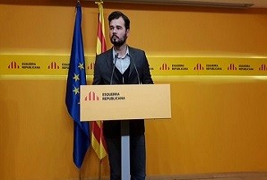   Gabriel Rufián: 'L'amenaça del FLA no és notícia, l'estat espanyol està en clara regressió democràtica i no respecta el mandat democràtic'  