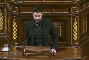   Rufián: 'Aquest procés ha transcendit qualsevol origen, llengua , bandera o barri'  