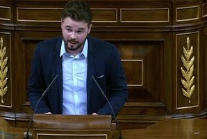  Rufián: 'L’odi a gais, lesbianes, bisexuals, transsexuals i intersexuals reclama que es legisli per eradicar-lo'  