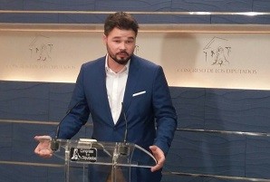   Gabriel Rufián: “L’Estat va conformar un nou GAL que no matava, però que ha difamat i ha perseguit la dissidència política”  