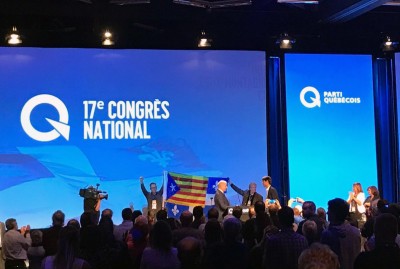  El Congrés del Partit Quebequès aprova una resolució a favor del referèndum de l'1 d’octubre i del dret dels catalans 'a disposar del seu propi futur'  