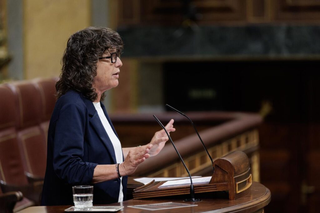 Teresa Jordà, portaveu adjunta d'Esquerra, a la tribuna del Congrés