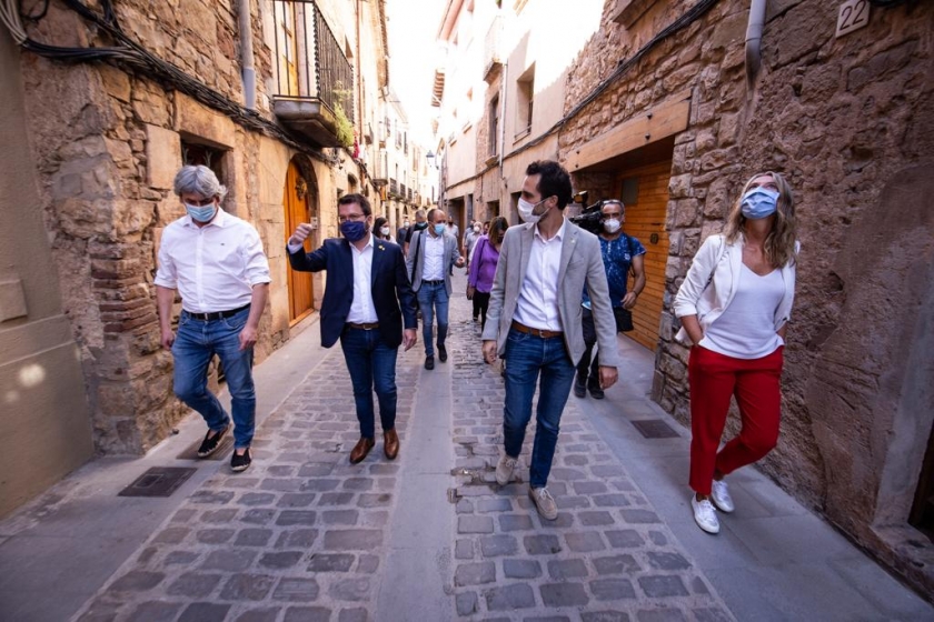  D'esquerra a dreta, Dionís Guiteras, Pere Aragonès, Roger Torrent i Mireia Ingla. 