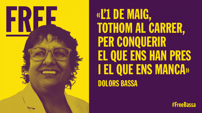  Dolors Bassa, protagonista de l'1 de Maig 
