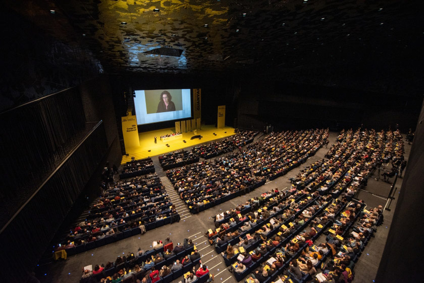  La secretària general, Marta Rovira, intervé al Congrés Nacional de 2019 / Marc Puig 