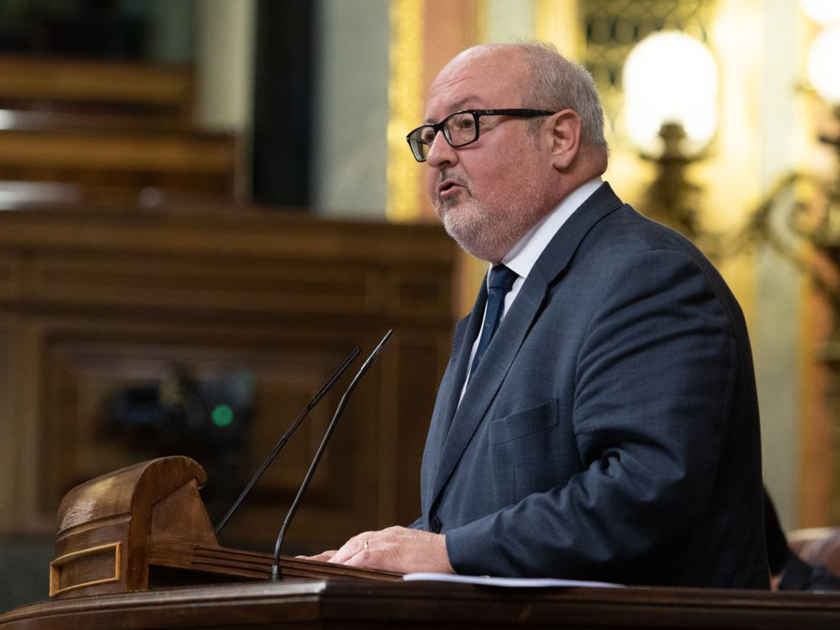  El diputat Joan Capdevila, aquest dijous al ple del Congrés dels Diputats 
