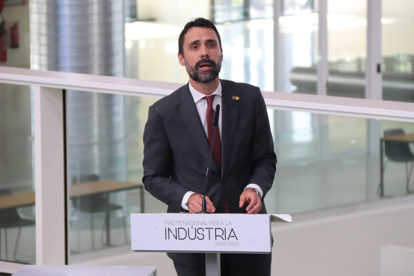  Conseller Roger Torrent a la presentació del Pacte / ACN - Maria Asmarat 