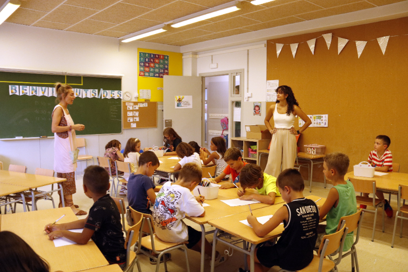  Alumnes de segon de primària de l'escola Països Catalans de Lleida. ACN 
