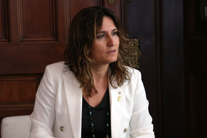  La consellera de la Presidència, Laura Vilagrà, reunida / ACN 
