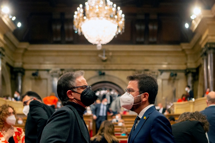 Jové i Aragonès, al Parlament (EFE) 