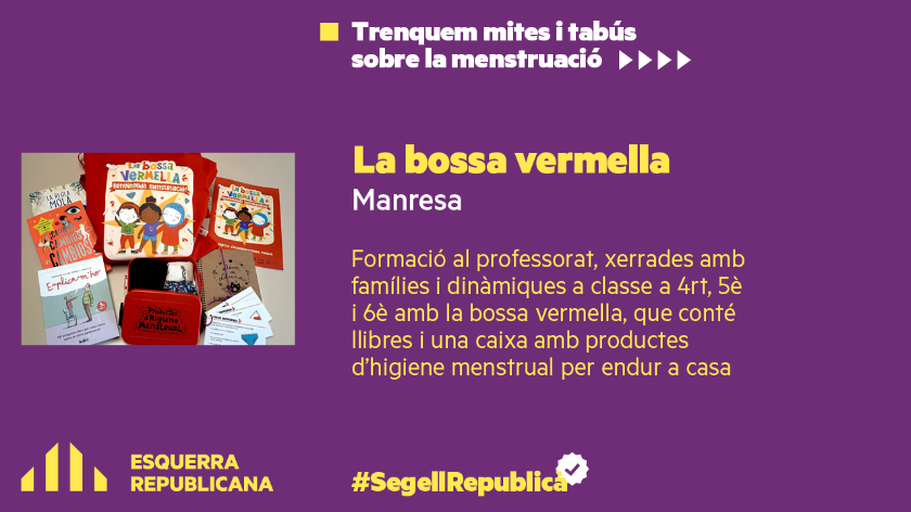   La Bossa Vermella: Manresa trenca tabús sobre la menstruació  
