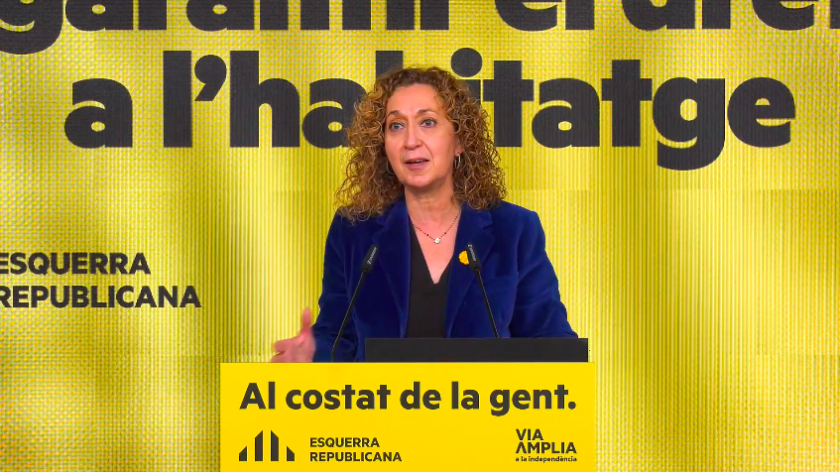  La consellera de Justícia i candidata d'Esquerra Republicana, Ester Capella. 