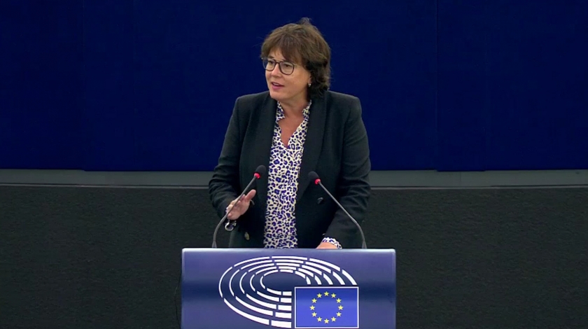  L'eurodiputada d'Esquerra Republicana, Diana Riba, en una imatge d'arxiu. 