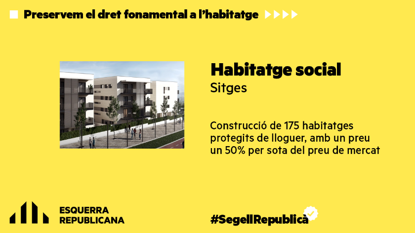   Sitges construeix habitatge de lloguer social per a 175 famílies en una legislatura  