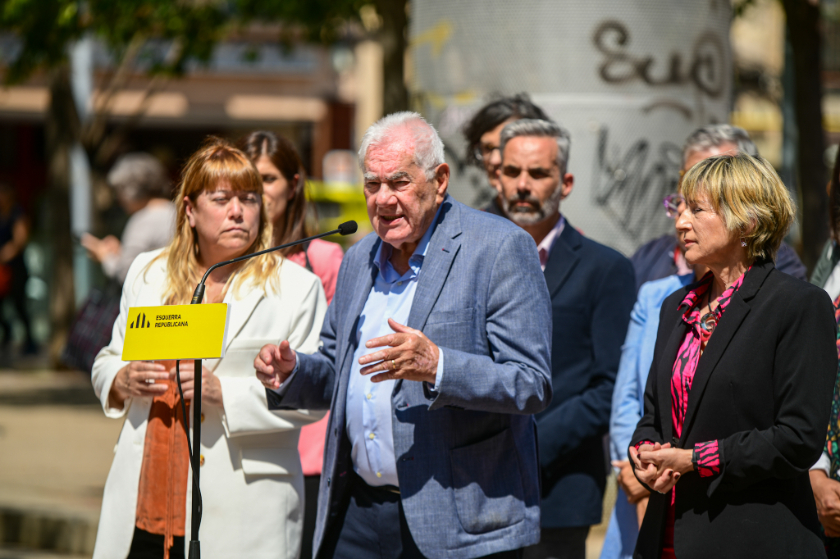  Ernest Maragall, Carme Forcadell i la consellera Natàlia Garriga a Nou Barris 