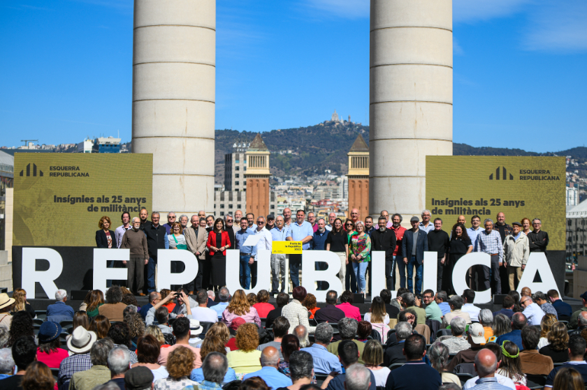 Fotografia conjunta amb tots els militants que han rebut els reconeixement / Marc Puig 