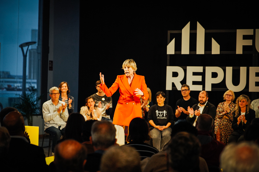  Carme Forcadell a l'acte de campanya municipal de Tarragona / Gerard Magrinyà 