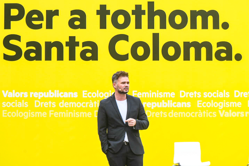  Gabriel Rufián, durant la seva intervenció. MARC PUIG. 
