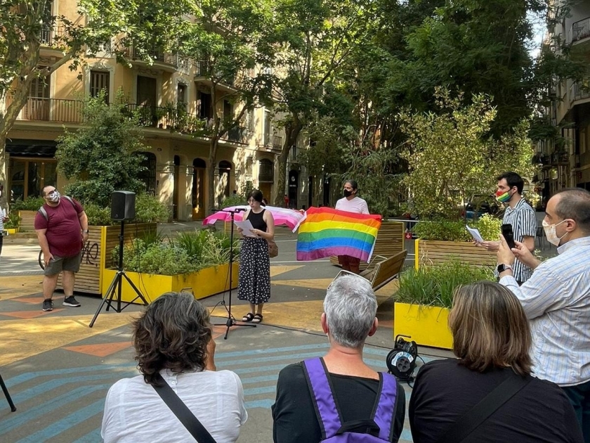  Concentració i lectura del manifest el passat 28 de juny pel Dia Internacional de l'Orgull LGTBI. 