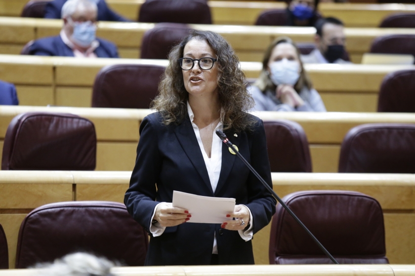  La senadora d'Esquerra Republicana - EH Bildu Laura Castel. 