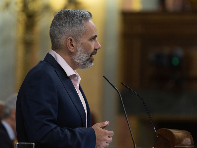  Joan Margall, durant la seva intervenció al ple d'aquest dijous al Congrés 