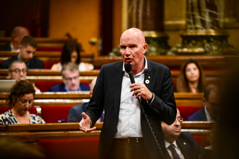  El conseller d'Acció Climàtica, David Mascort, ha mostrat l'oposició del Govern a les línies MAT. MARC PUIG. 