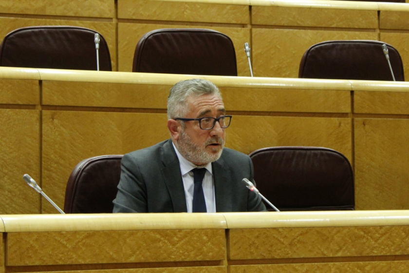  Miquel Aubà durant una comissió al Senat 
