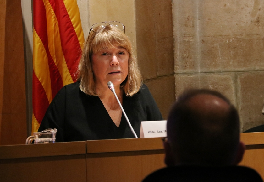  La consellera de Cultura, Natàlia Garriga, en roda de premsa. ACN 
