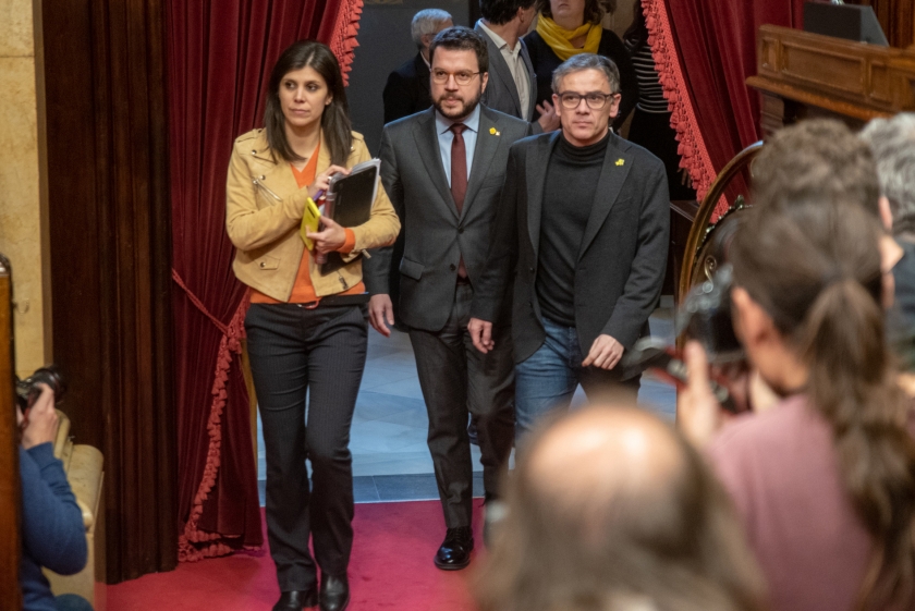 Josep Maria Jové i Marta Vilalta, president i portaveu del grup parlamentari d'Esquerra Republicana