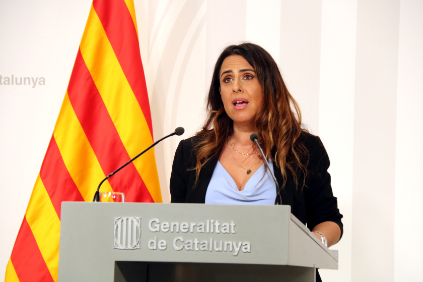 La portaveu del Govern, Patrícia Plaja. ACN