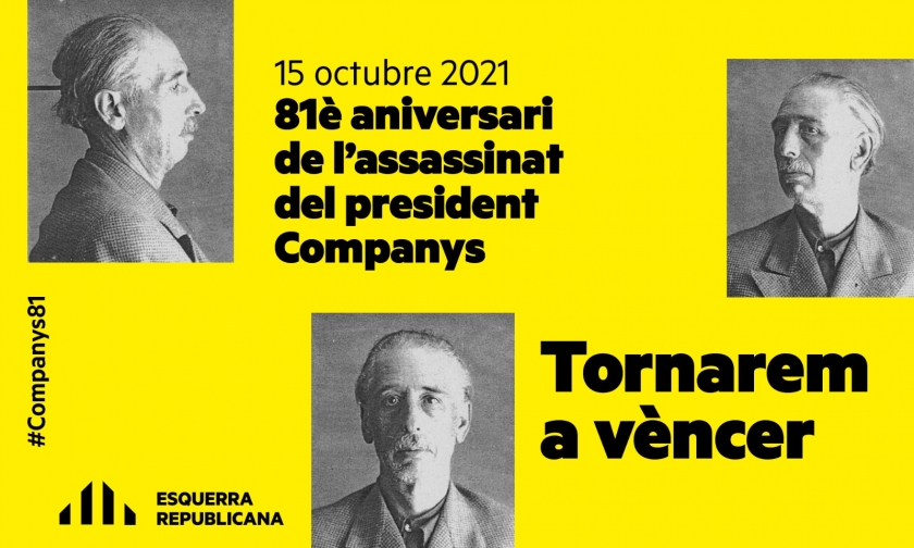   Commemoració de l'assassinat del president Lluís Companys i Jover  