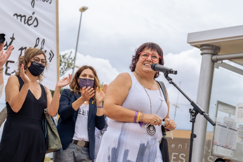  Dolors Bassa, a fora de la presó de Puig de les Basses (Joan Santmartí) 