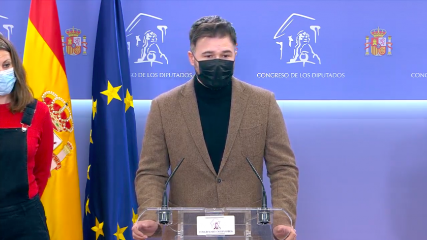  El portaveu d'Esquerra Republicana al Congrés, Gabriel Rufián 