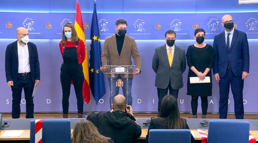  Diputats i diputades de les formacions independentistes i sobiranistes al Congrés. 