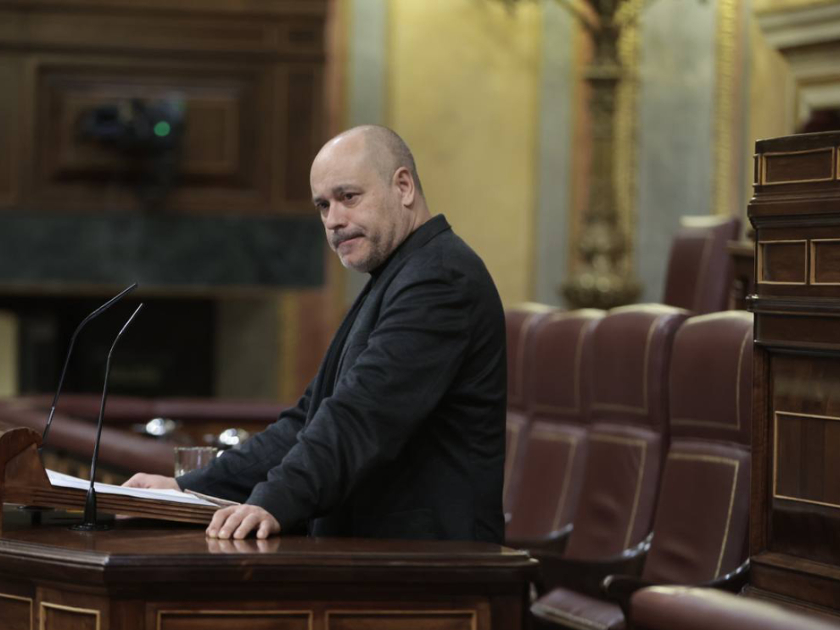  El diputat Jordi Salvador, durant una intervenció al ple del Congrés dels Diputats 