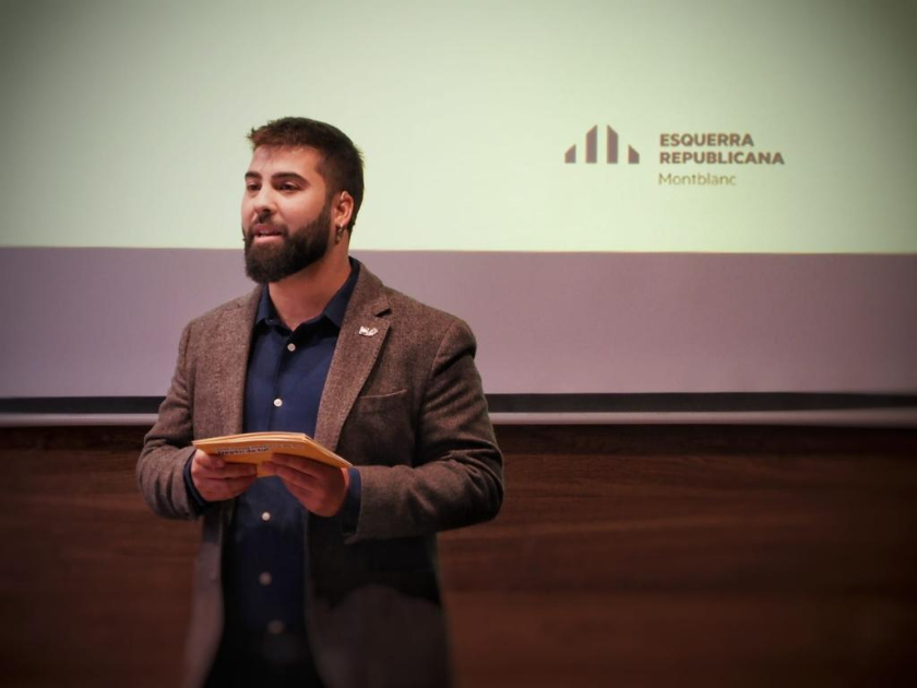  El candidat d'Esquerra Republicana a l'alcaldia de Montblanc, Oriol Pallissó. 