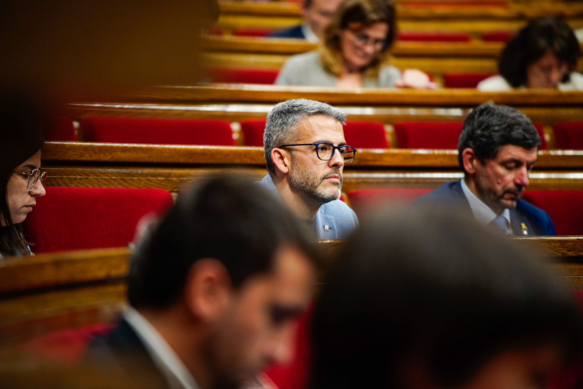  El diputat republicà Eugeni Villalbí ha defensat l'acord per fer front a la sequera. GERARD MAGRINYÀ 