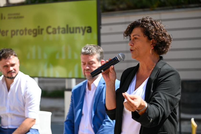 Pilar Vallugera en l'acte de presentació de la candidatura al Congrés per Barcelona /Paula Roque