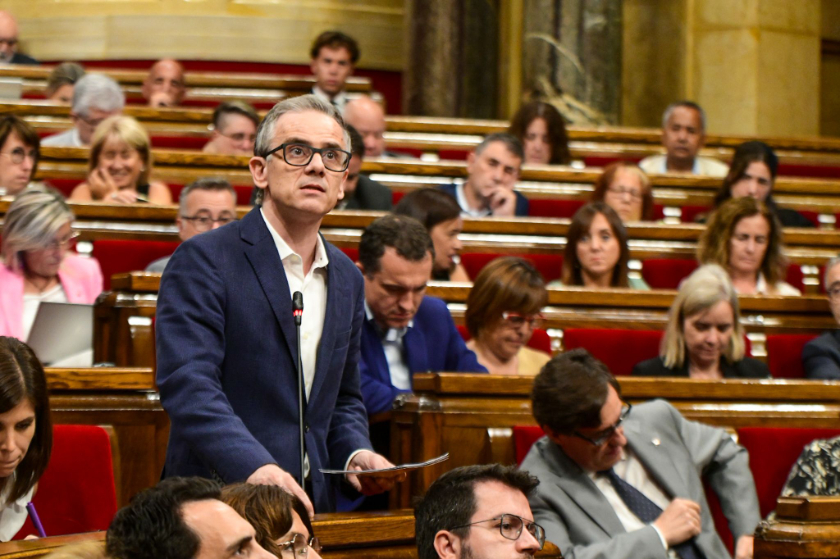  El president del grup parlamentari d'Esquerra Republicana, Josep Maria Jové, al Parlament / Gerard Magrinyà 