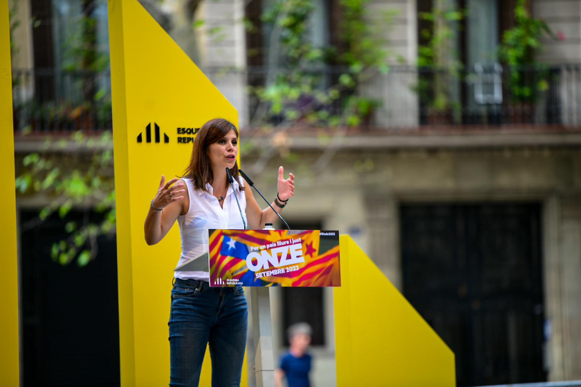  La secretària general adjunta i portaveu, Marta Vilalta, a l'acte polític d'Esquerra Republicana / Marc Puig 
