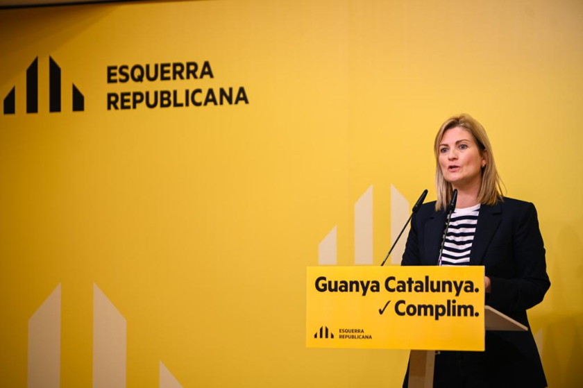  La portaveu Raquel Sans ha reivindicat una amnistia per a tothom i amb seguretat jurídica. PAULA ROQUE. 
