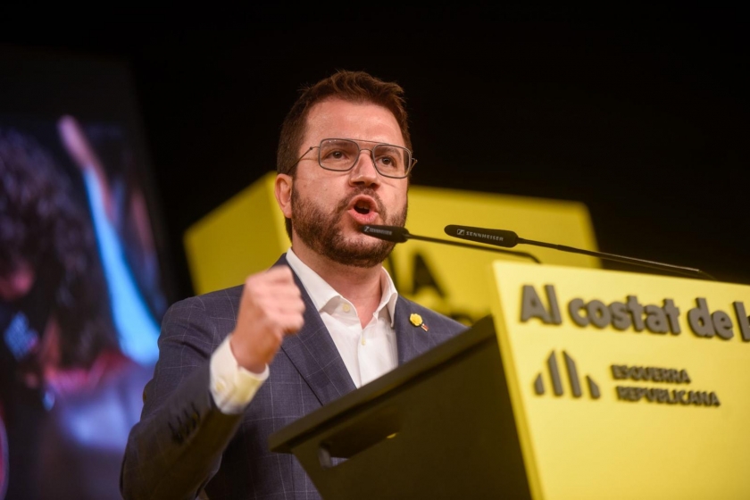  Pere Aragonès, a l'acte de Terrassa / Marc Puig 