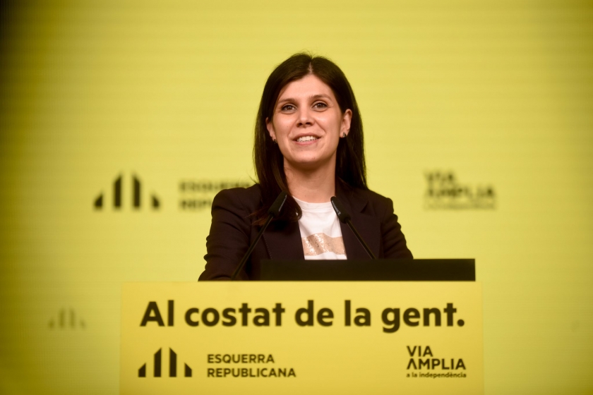 Marta Vilalta, en roda de premsa / Marc Puig