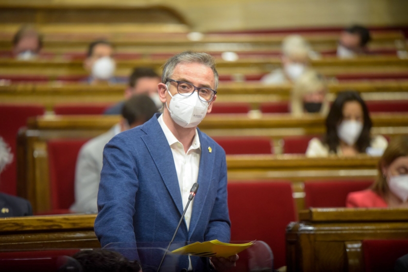  Josep Maria Jové durant la sessió de control del Parlament al Govern / Marc Puig 